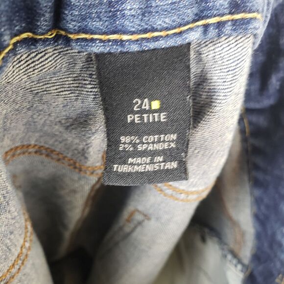 Women's Plus Size Lane Bryant Simply Straight Cut Off Frayed Denim Jeans Pants - Picture 3 of 11